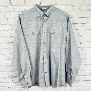 Colours‎ by Alexander Julian Stretch Long Sleeve Dress Shirt, Size Large, Blue